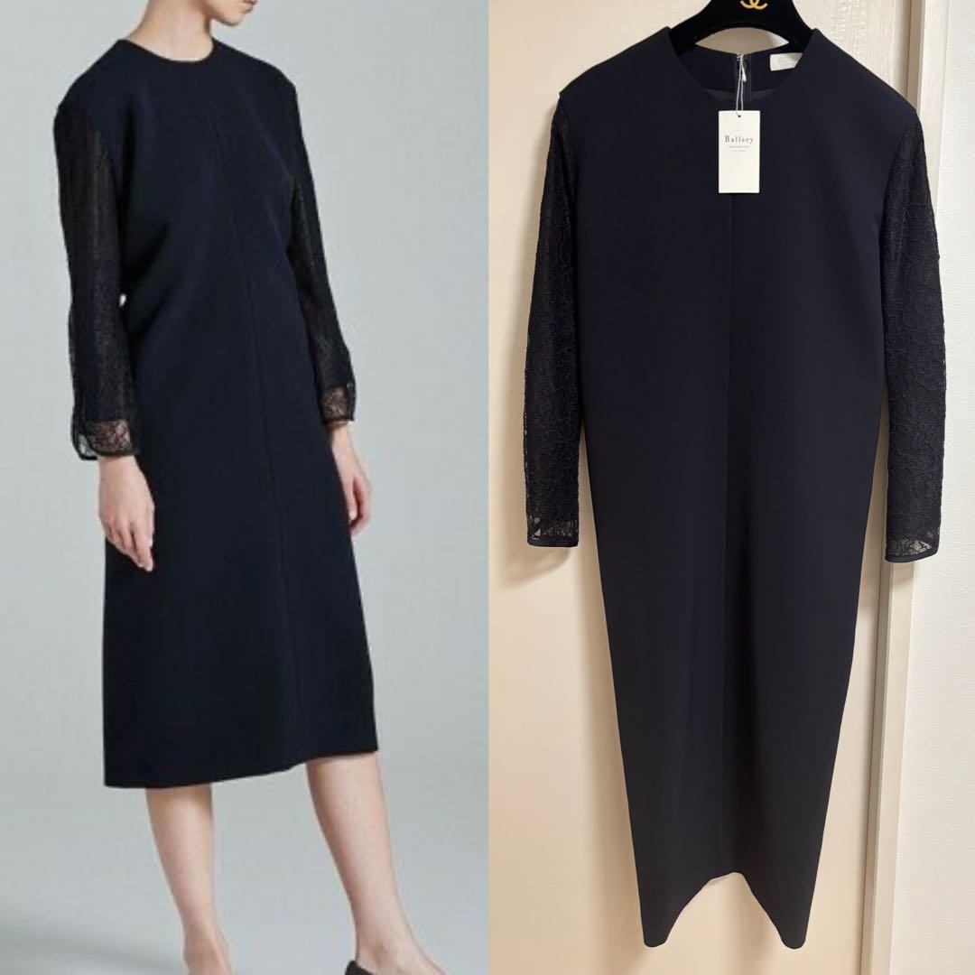 新品タグ付き　ボールジィ　ドライダブルクロス レースコンビワンピース Ballsey（ボールジィ） ワンピース ドライダブルクロス レースコンビ