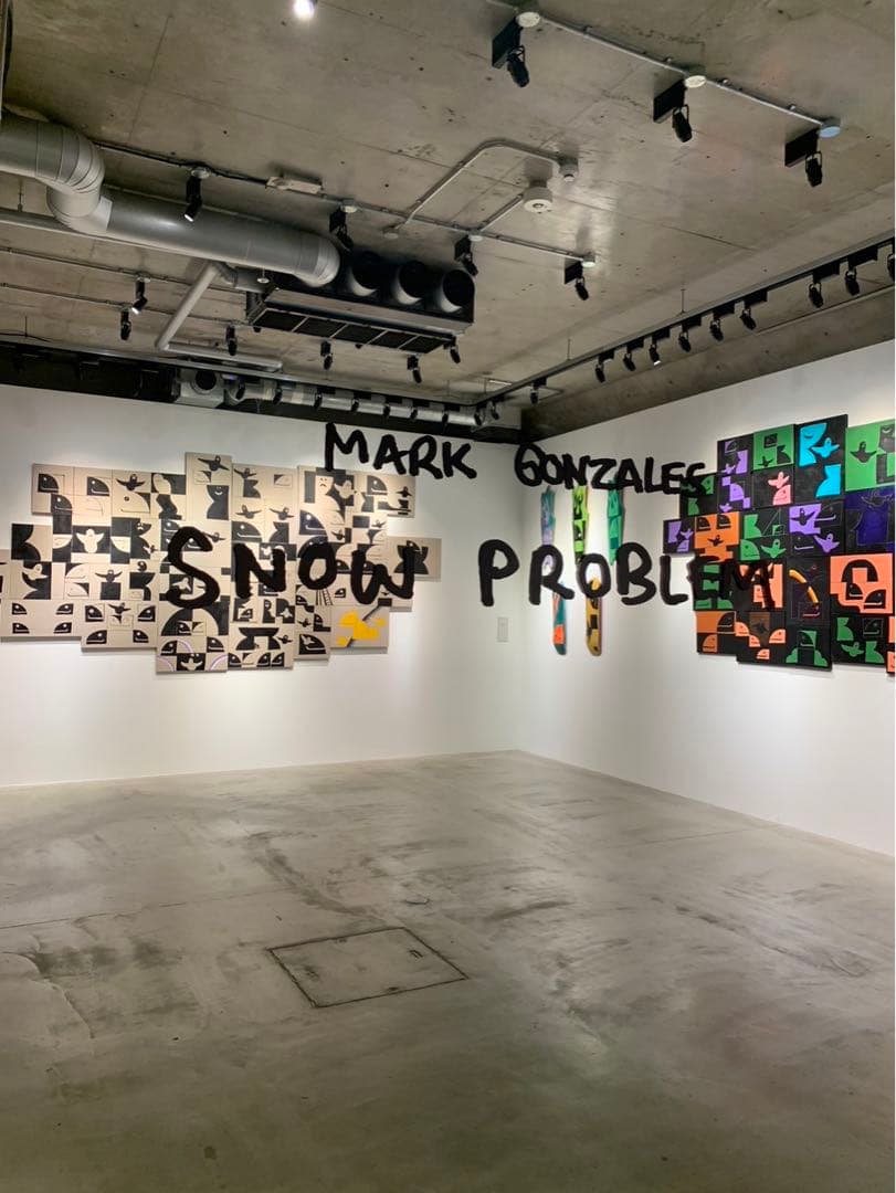 個展作品 mark gonzales gonz マークゴンザレス 直筆キャンバス個展