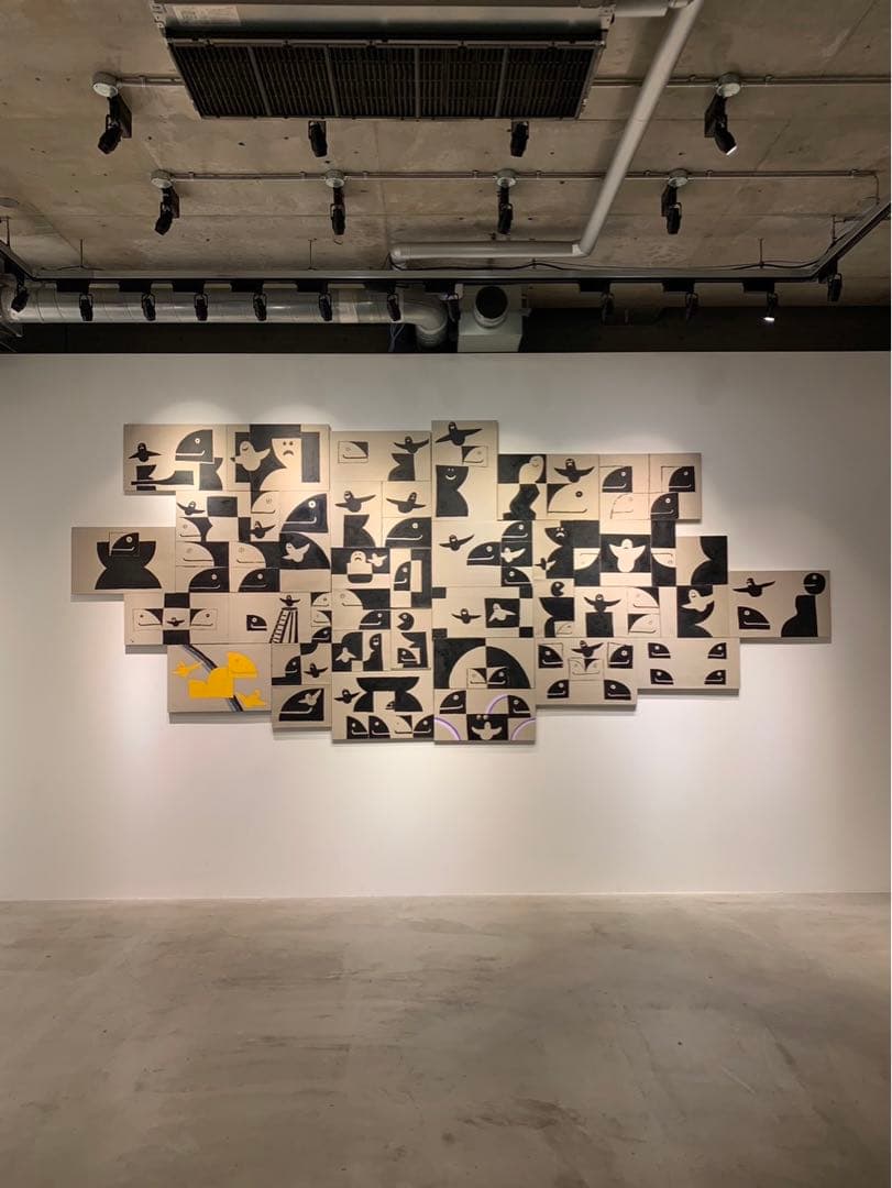 個展作品 mark gonzales gonz マークゴンザレス 直筆キャンバス個展