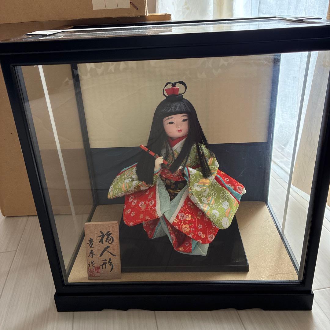 日本人形 ガラスケース付き - メルカリ
