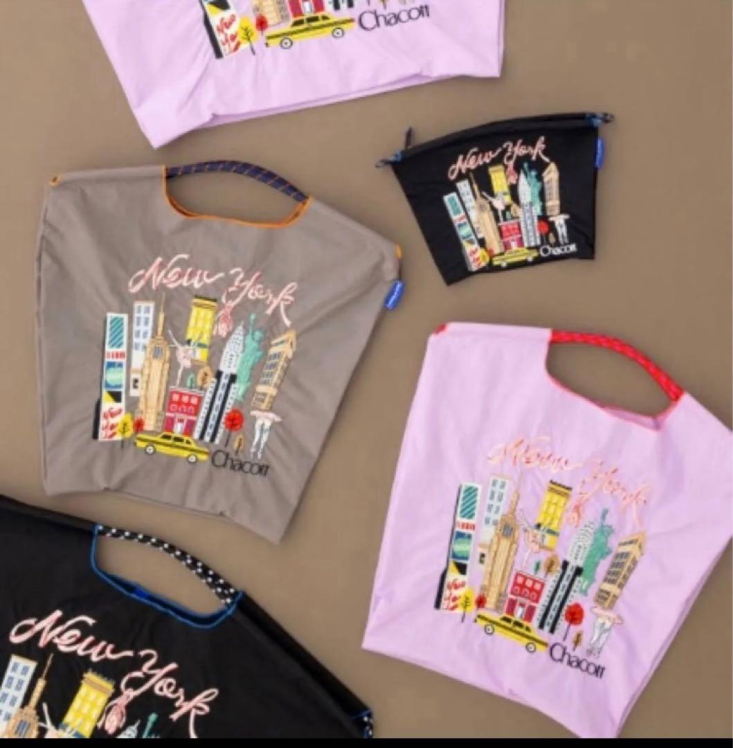 チャコット ボールアンドチェーン ニューヨーク柄 ブラック L新品 正規