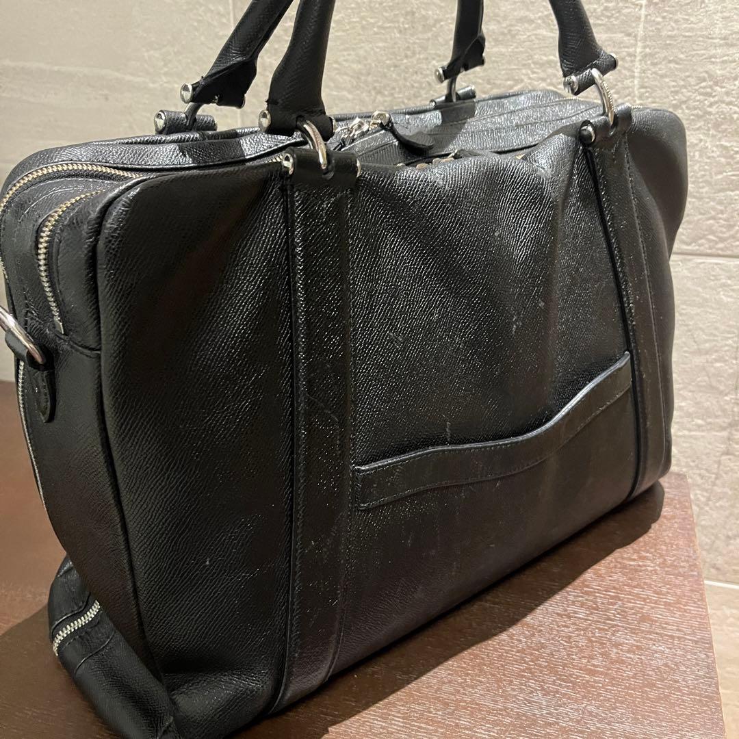 美品ペッレモルビダ ブリーフバッグdeck/9デッキナイン2室2way鞄