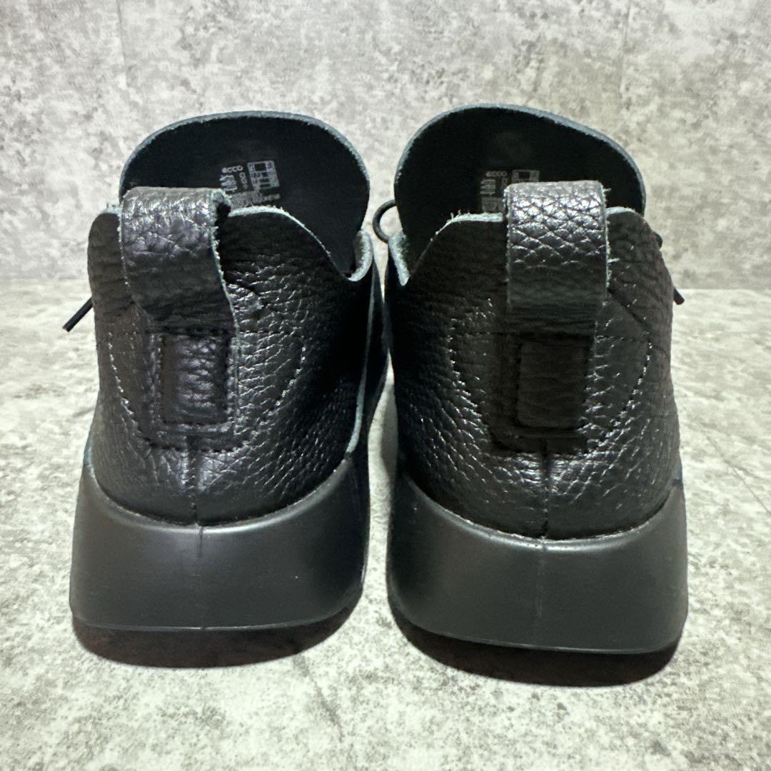 ecco エコー cozmo モカシンシューズ シボ革 ブラック 26cm - メルカリ