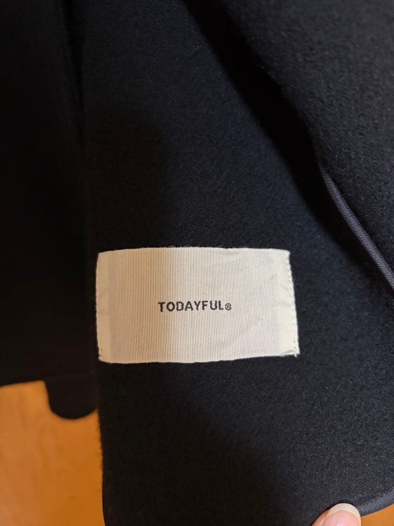 todayful トゥデイフル ウールシャツジャケット ブラック 36サイズ
