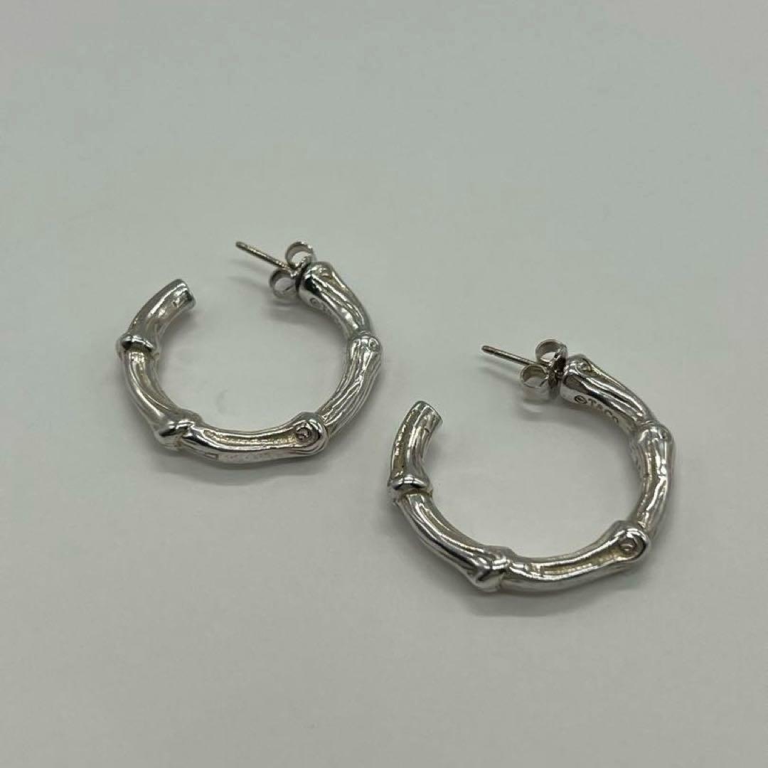 ティファニー TIFFANY バンブーフープ ピアス ラージサイズ SV925