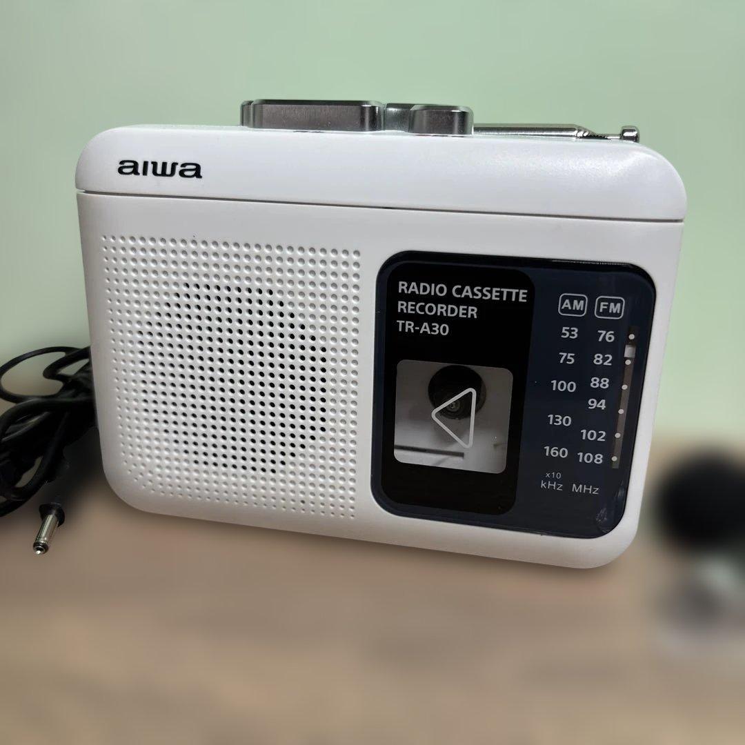aiwa TR-A30 カセットプレーヤー ラジオ 録音 - メルカリ