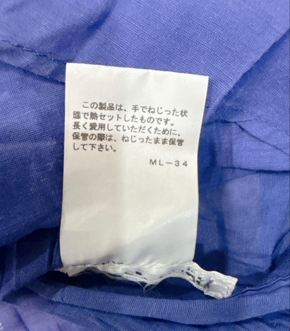 2023年モデル プリーツプリーズ シャツ サイズ3 麻 リネン 大きい