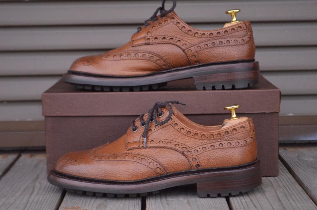 CHEANEY　AVON　C　5.5F　タンブラウン　シューツリー付き　エイボン