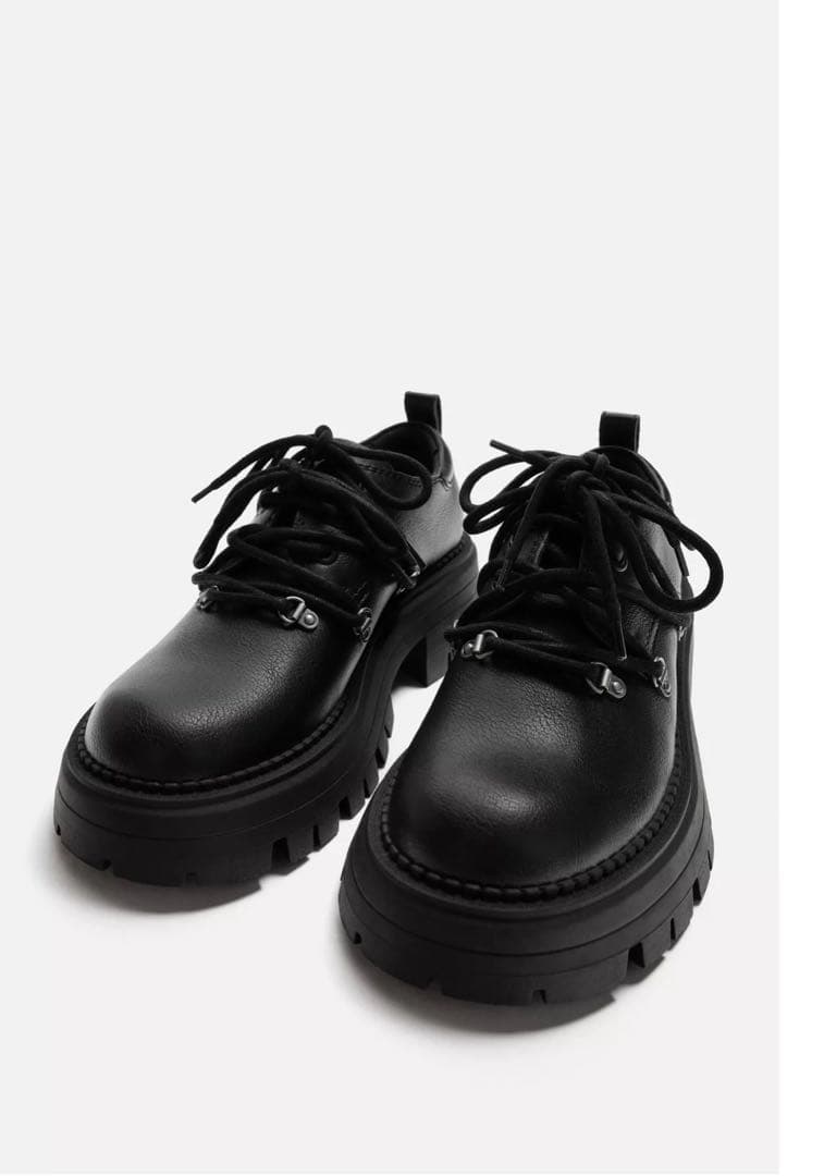 zara ザラ マルチレースチャンキーシューズ - メルカリ