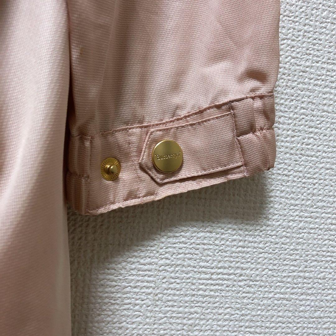 バーバリー ブルゾンコート 金ボタン ピンク ノバチェック - メルカリ