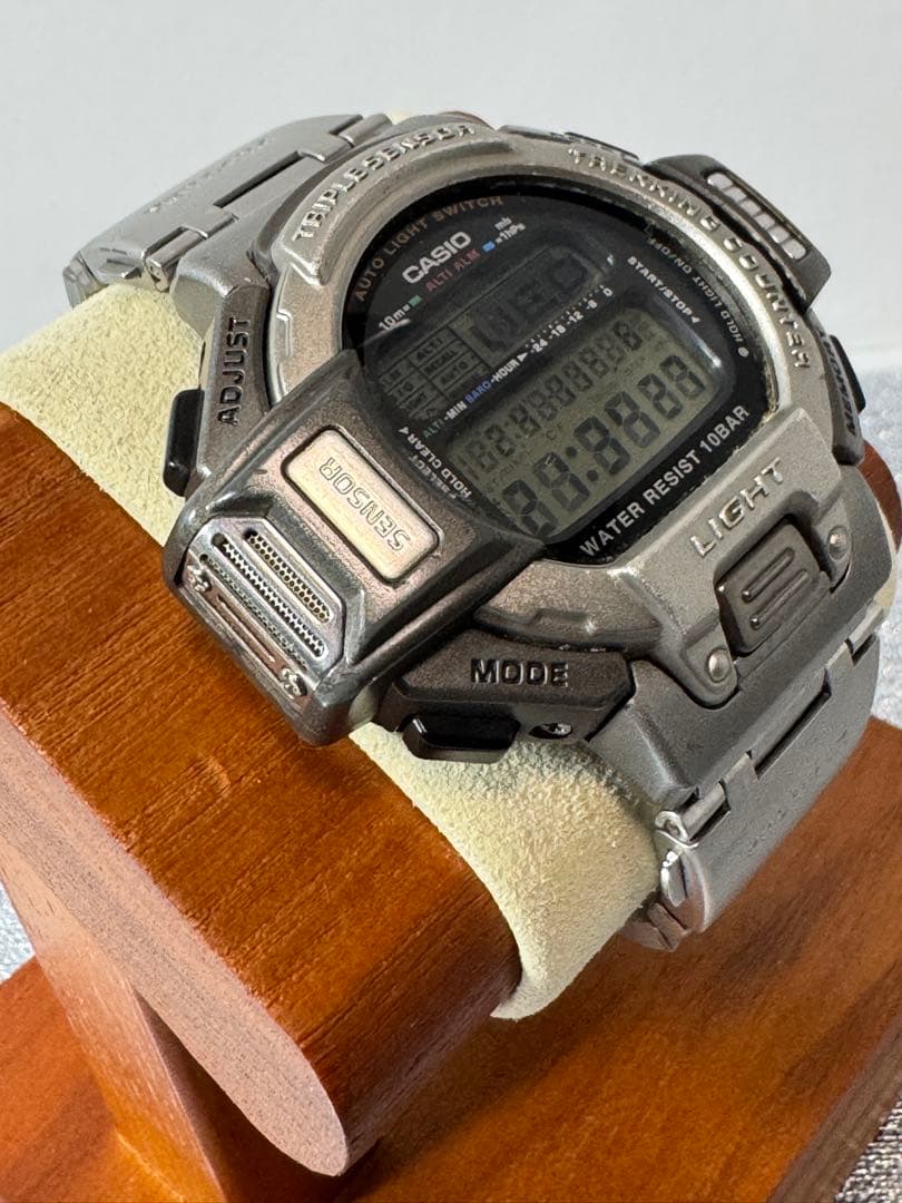 CASIO プロトレック PRT-610 高度・気圧・温度センサー チタンベルト
