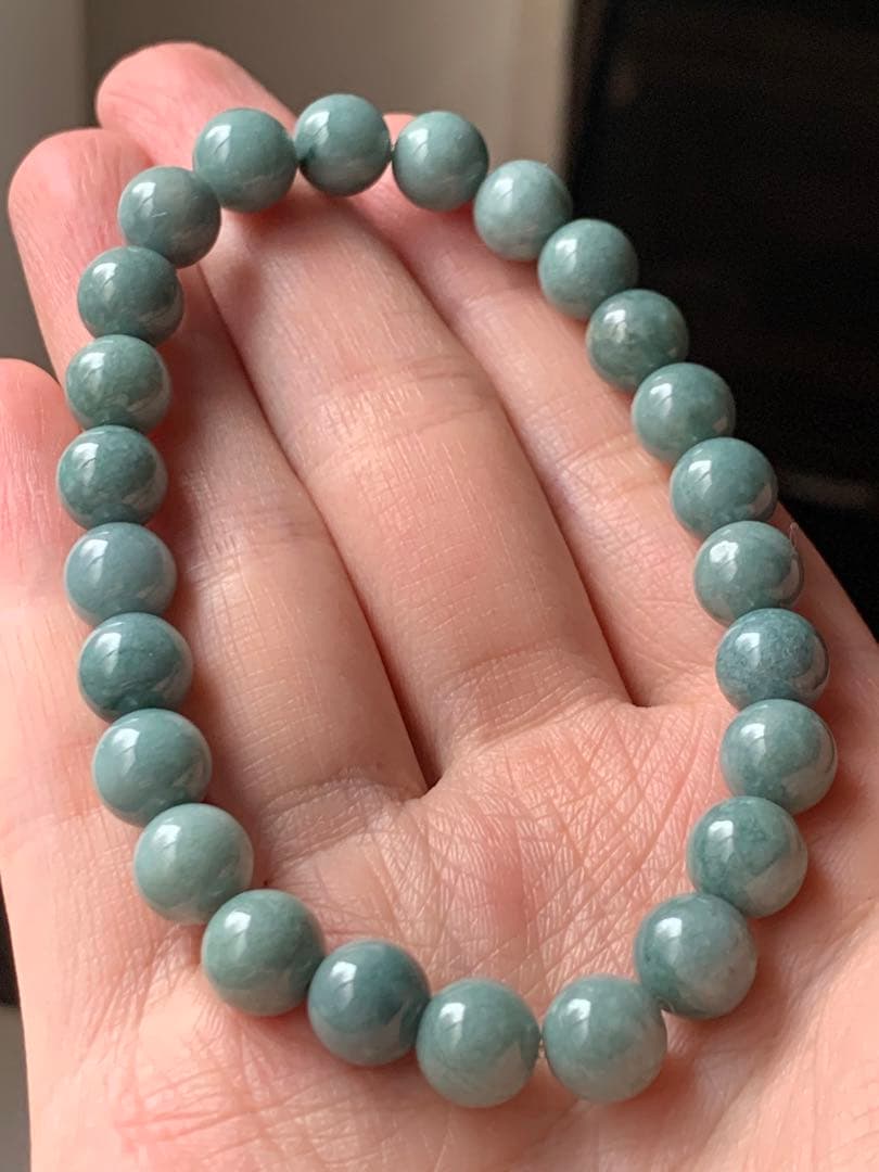 小滝青翡翠糸魚川本翡翠ブレスレットヒスイ翡翠ヒーリングコン沢ひすい