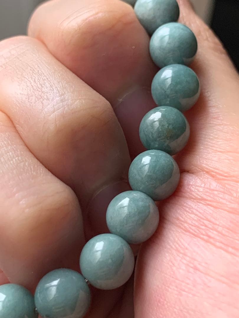 小滝青翡翠糸魚川本翡翠ブレスレットヒスイ翡翠ヒーリングコン沢ひすい