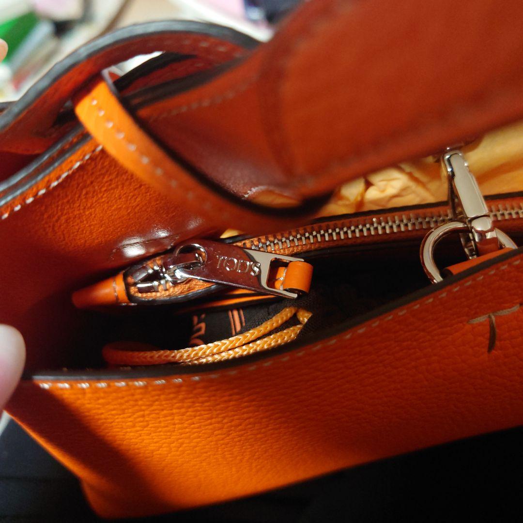 自宅保管 TOD'S ロンハーマン Apa Sacca マイクロバッグ オレンジ
