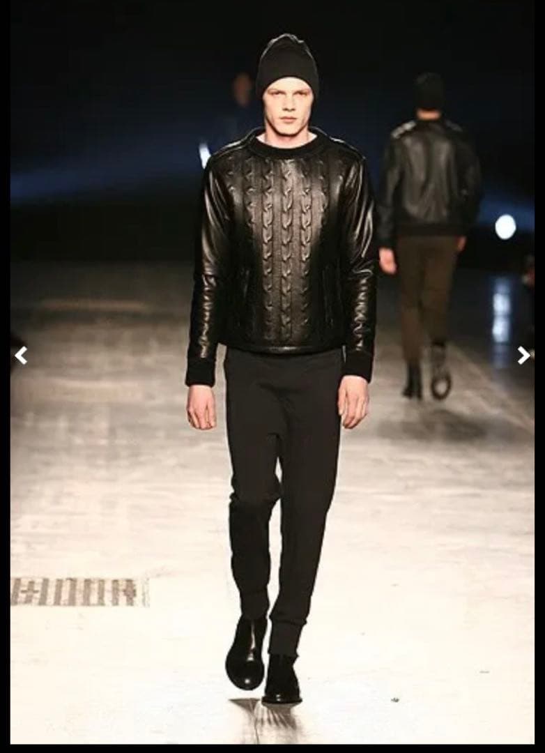 NEIL BARRETT ケーブル編みニット レザー ニールバレットXS 黒 楽天市場】ニールバレット Neil Barrett メンズ アウター レザー