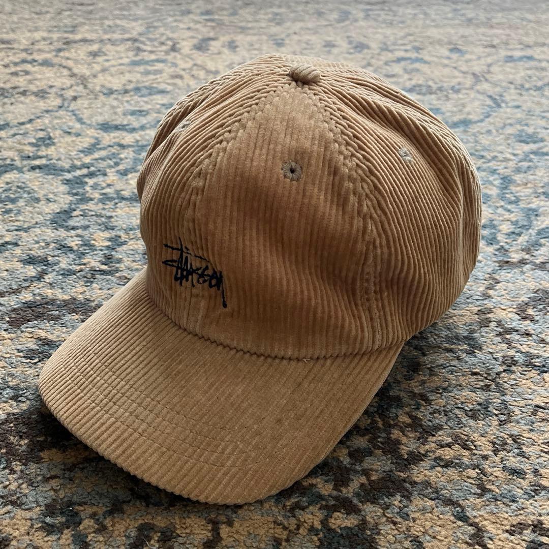 90s ステューシー キャップ コーデュロイ 紺タグ 検 80s ヴィンテージ