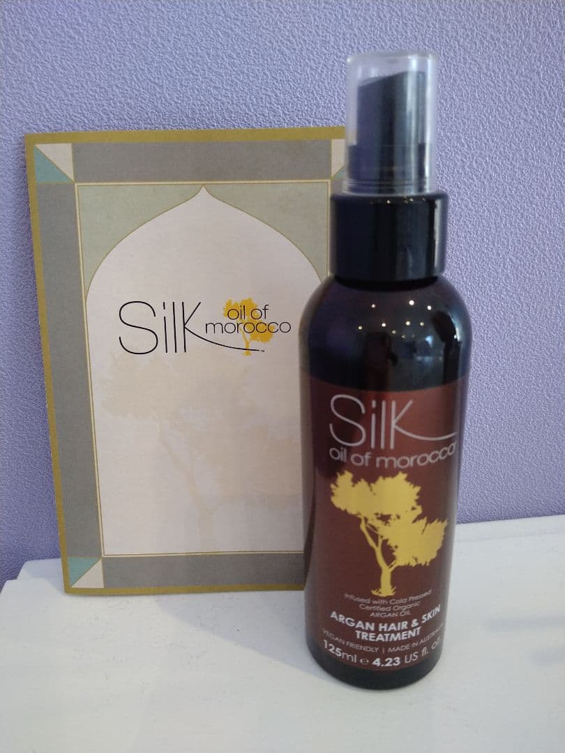 Silk Argan Hair & Skin Treatment 1本新品 Silk Oil of Morocco Argan Vegan Hair & Skin Treatment 250 ml Large