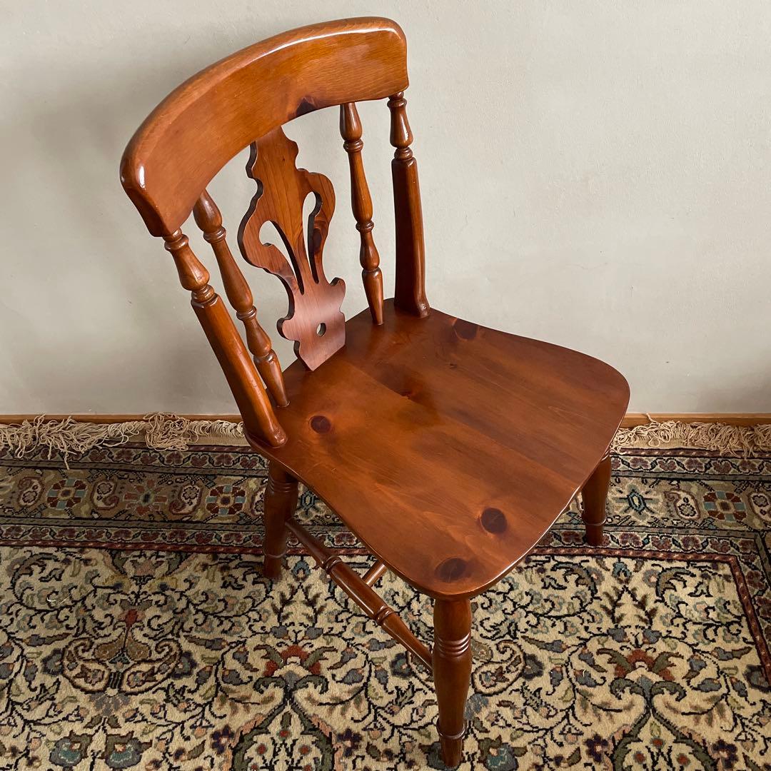 ② コスガ家具 ウィンザーチェア パイン材 ダイニングチェア