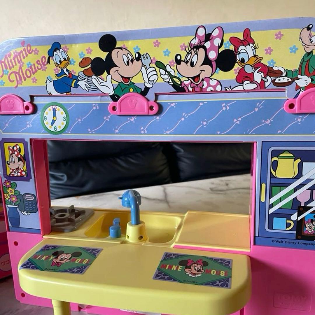 廃盤】 レトロ ディズニー ミニーマウスシステムキッチンセット - メルカリ