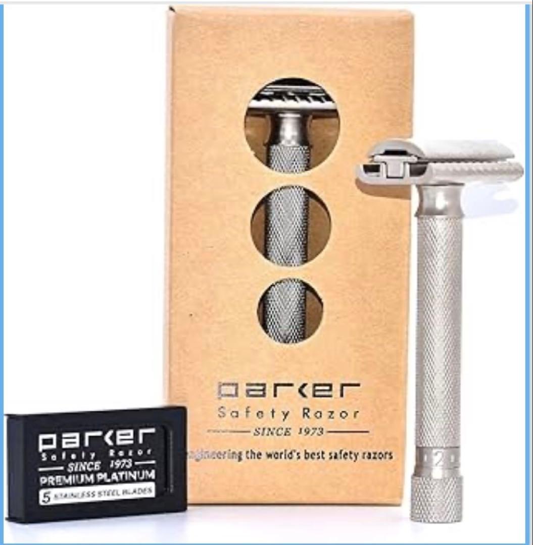 parkerT字カミソリメンズ両刃剃刀 マイルド深剃りもできる5段階の調整可能… Amazon.co.jp: parker T字 カミソリ メンズ 両刃剃刀 ( マイルド・深