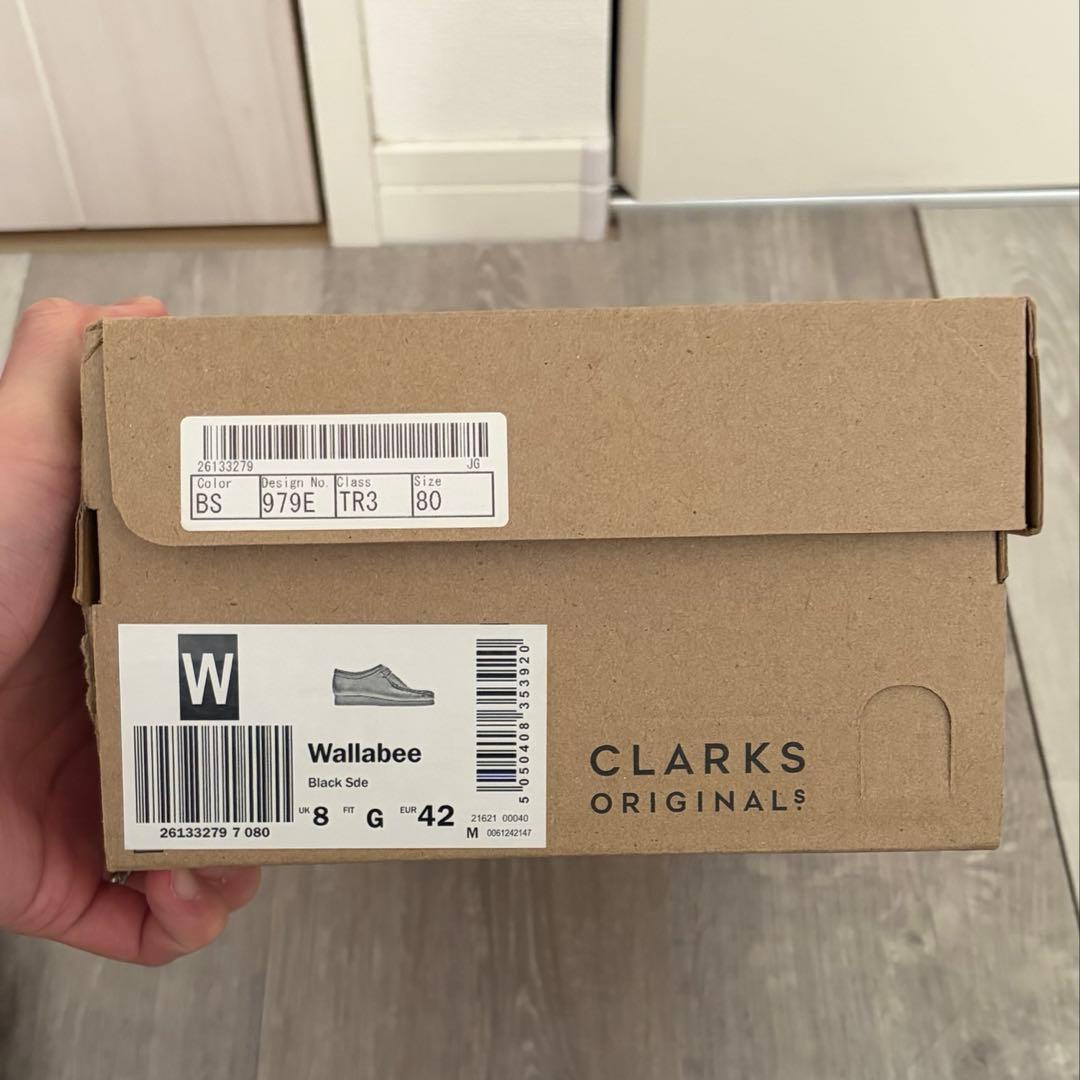 Clarks Wallabee ワラビー UK8 26.5cm black