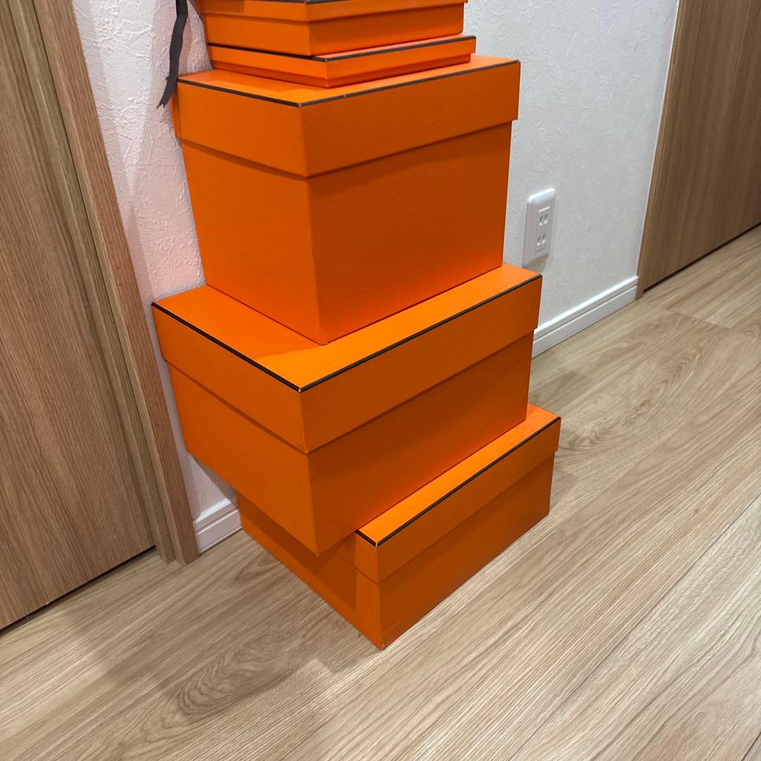 エルメス 一個のみ HERMES オレンジ ギフトボックス セット - メルカリ