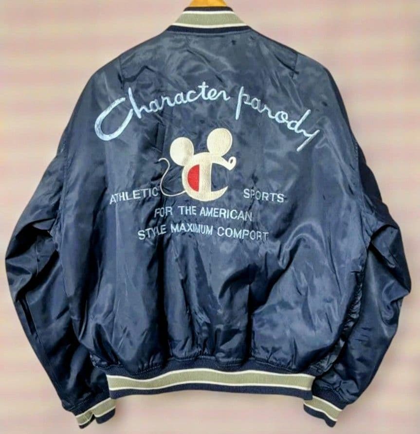 レア 90s ビンテージ チャンピオンマウス スタジャン MA-1