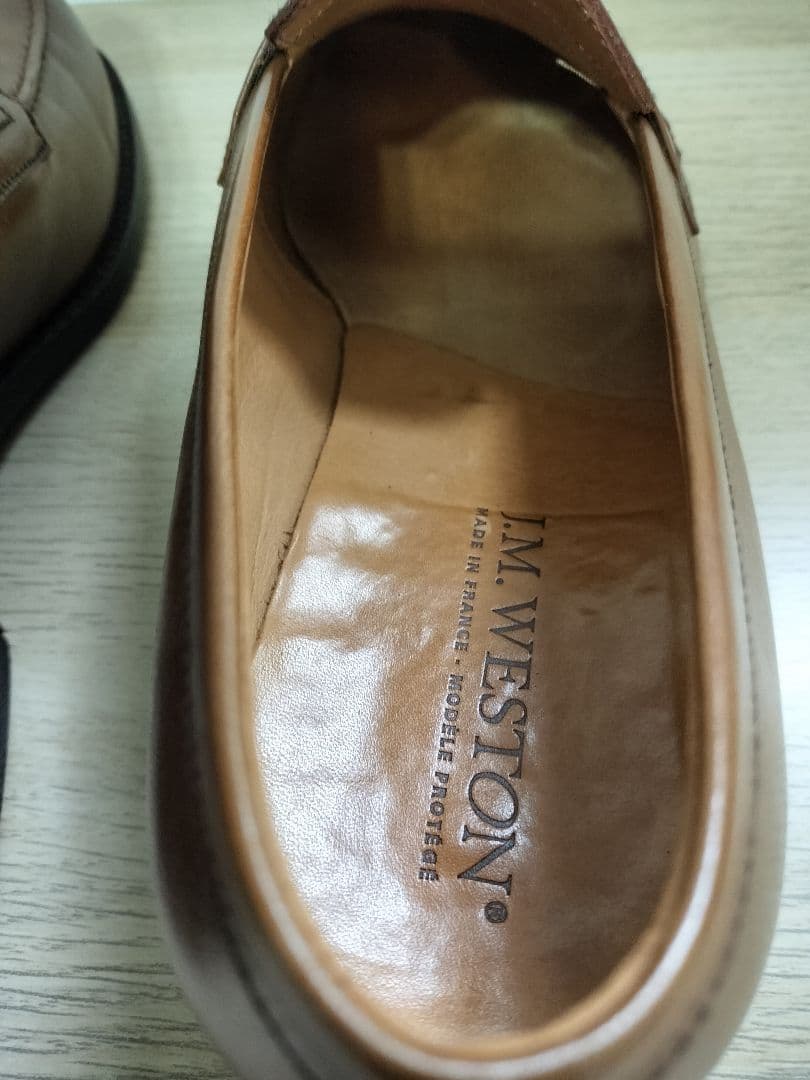 [J.M. WESTON]ライトタンレザー ローファー6E（25〜25.5cm）