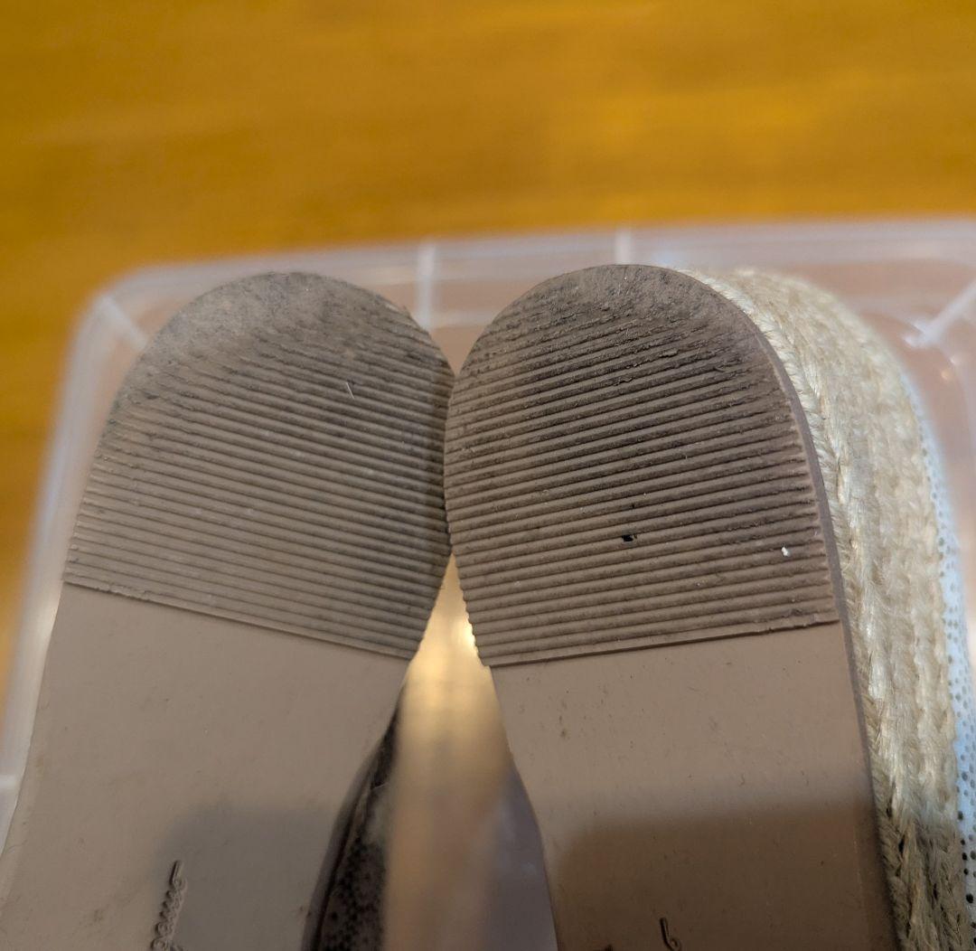 美品】サルヴァトーレフェラガモ パンチング エスパドリーユ パンプス