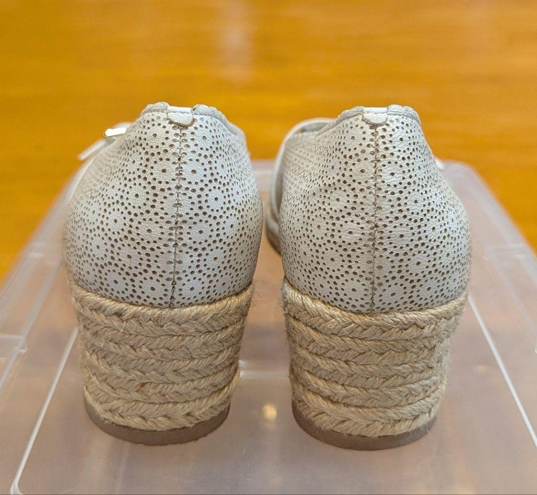 美品】サルヴァトーレフェラガモ パンチング エスパドリーユ パンプス