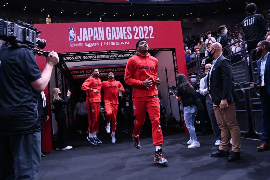 ウィザーズNBA23シーズン選手支給品ワームアップブレイクパンツMサイズ