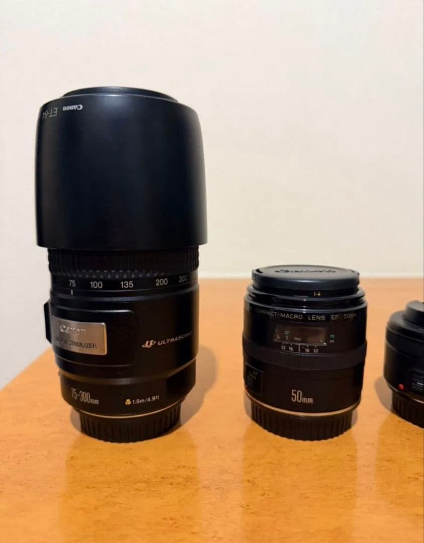 Canon kiss x5 と、それに対応するレンズ数本