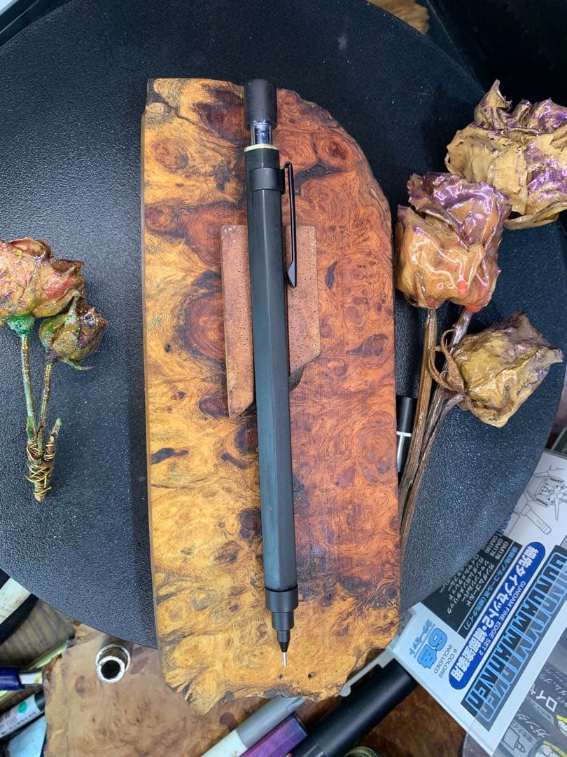 初心者様専用グラフ1000フォープロPG1005青黒檀6角0.5mmヘッド青