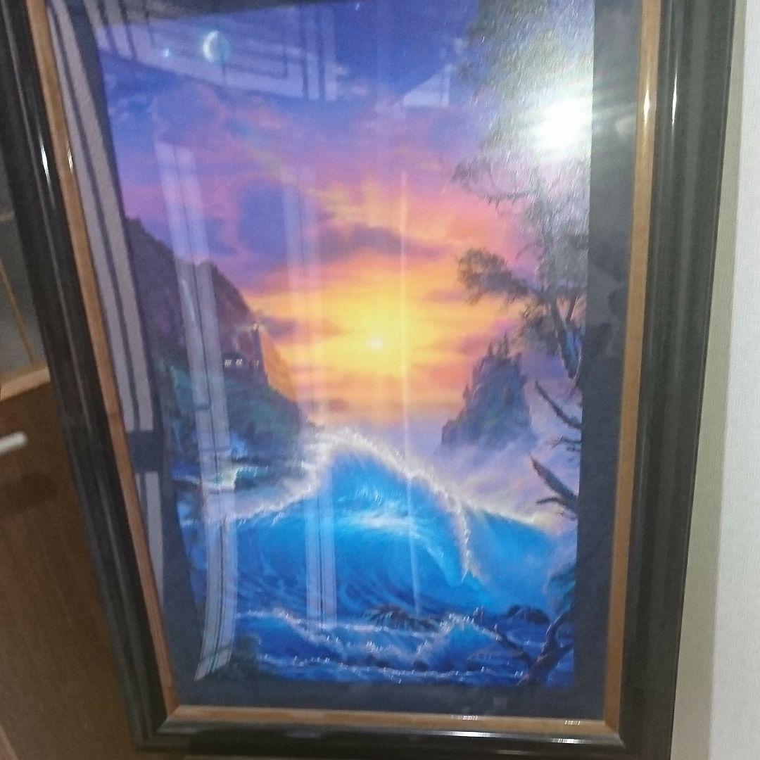 ラッセン絵画【ミクスドメディア】 クリスチャン・リース・ラッセンがミクストメディアの版画で制作した