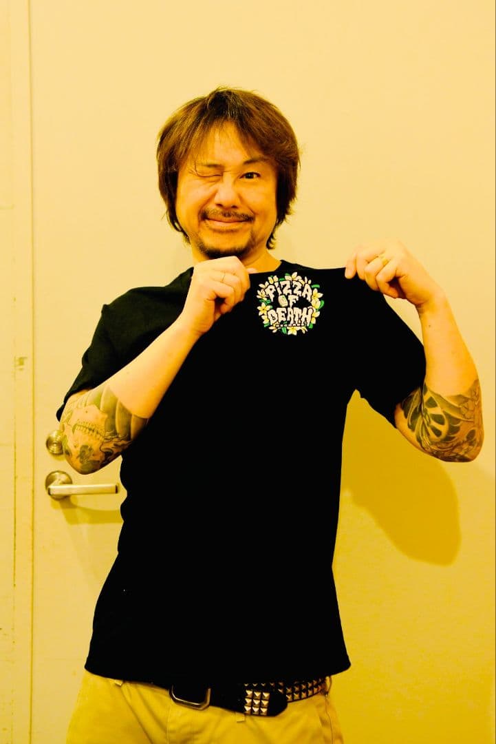 ken yokoyama 横山健 HAGIWARA JUKU TIKI Tシャツ - メルカリ