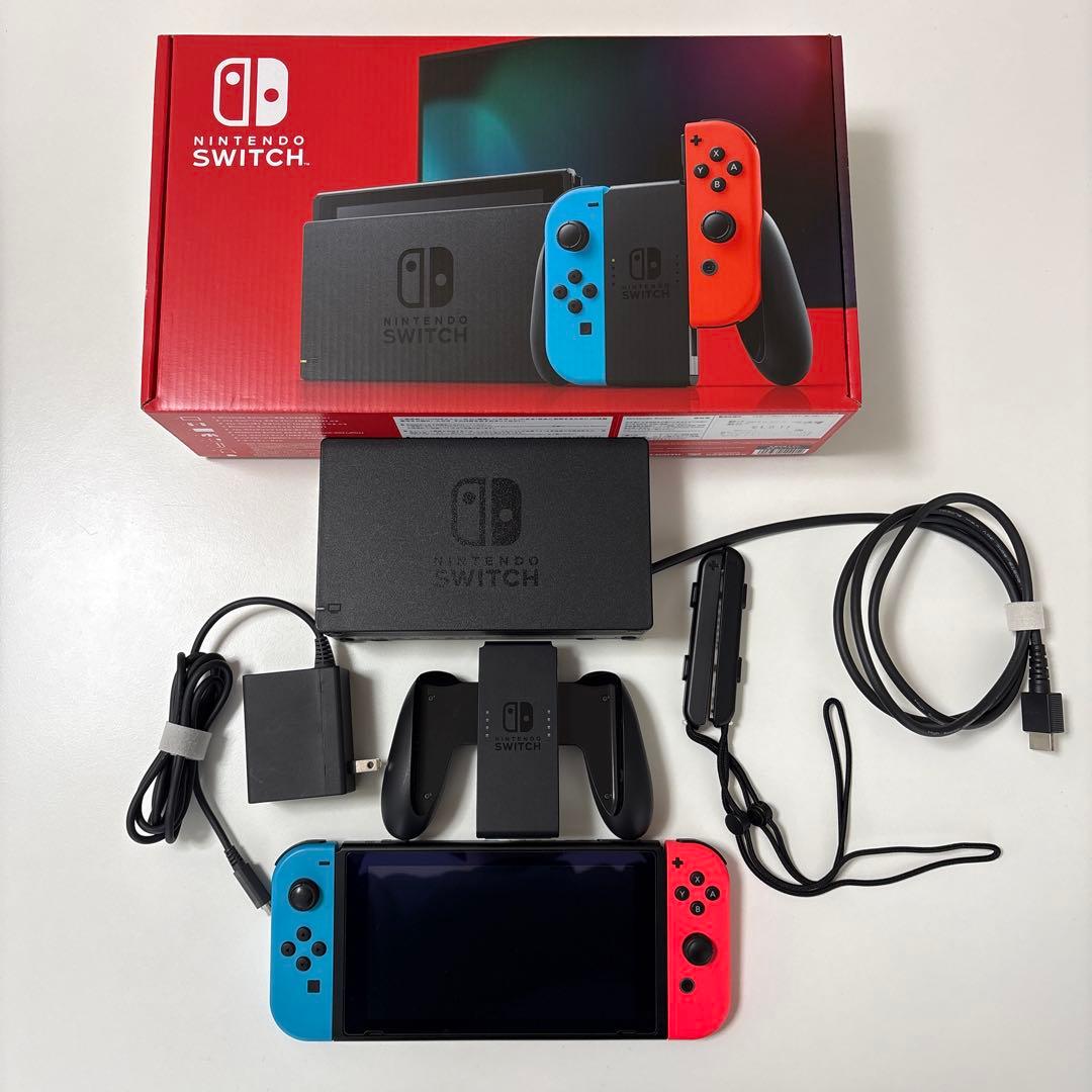 Nintendo Switch 本体セット青/赤 Joy-Con 箱有 nintendo switch joy-con (l) ネオンブルー/ (r) ネオンレッド」の人気