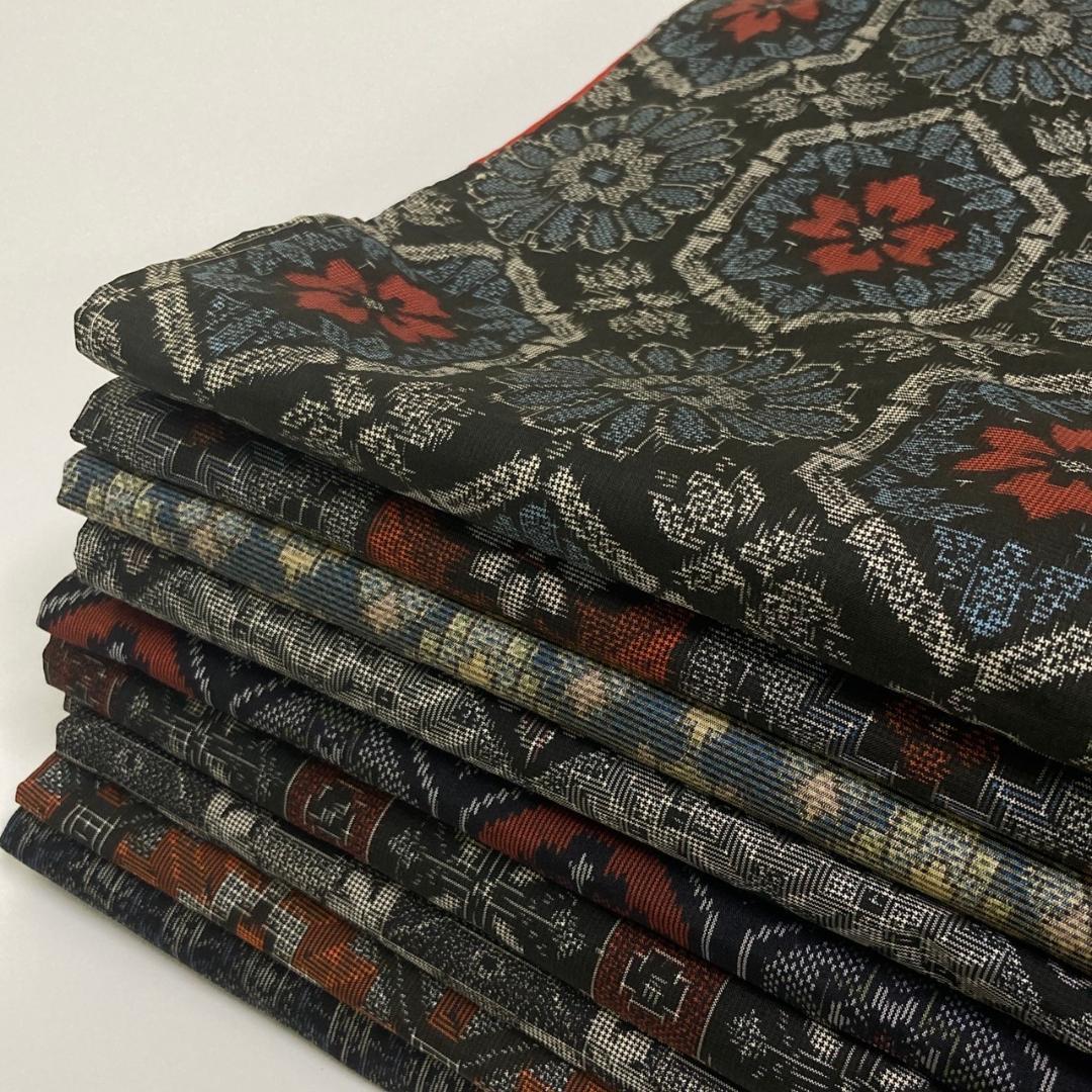 専用 KK503 村山大島紬 9枚 着物まとめ売り 着用 リメイク 大量セット