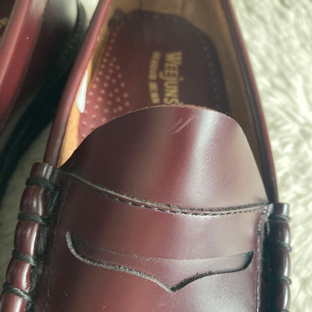 【美品】G.H.BASS Weejuns ローファー ブラウン レッド