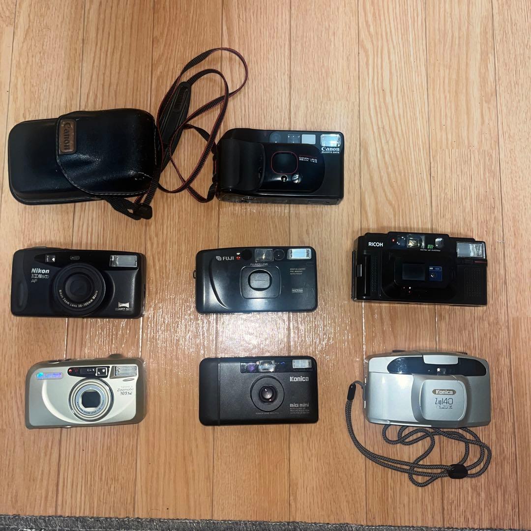 コンパクトフィルムカメラ 7台セット 通電確認済み 一部ジャンク品も