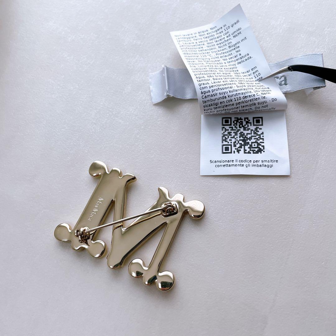 近年モデル✨マックスマーラ ポンチョ SERRA ケープ アルパカ ブローチ