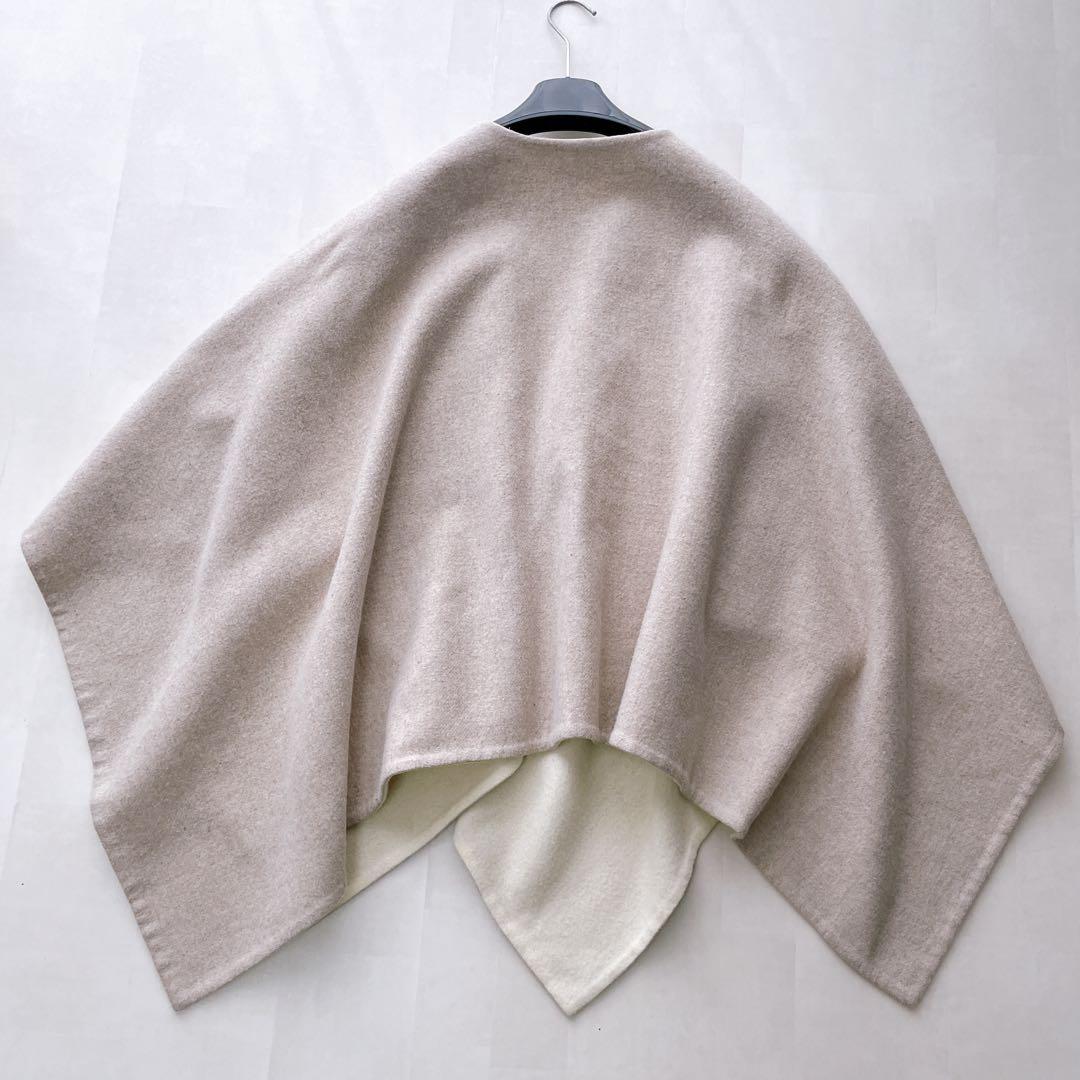 近年モデル✨マックスマーラ ポンチョ SERRA ケープ アルパカ ブローチ