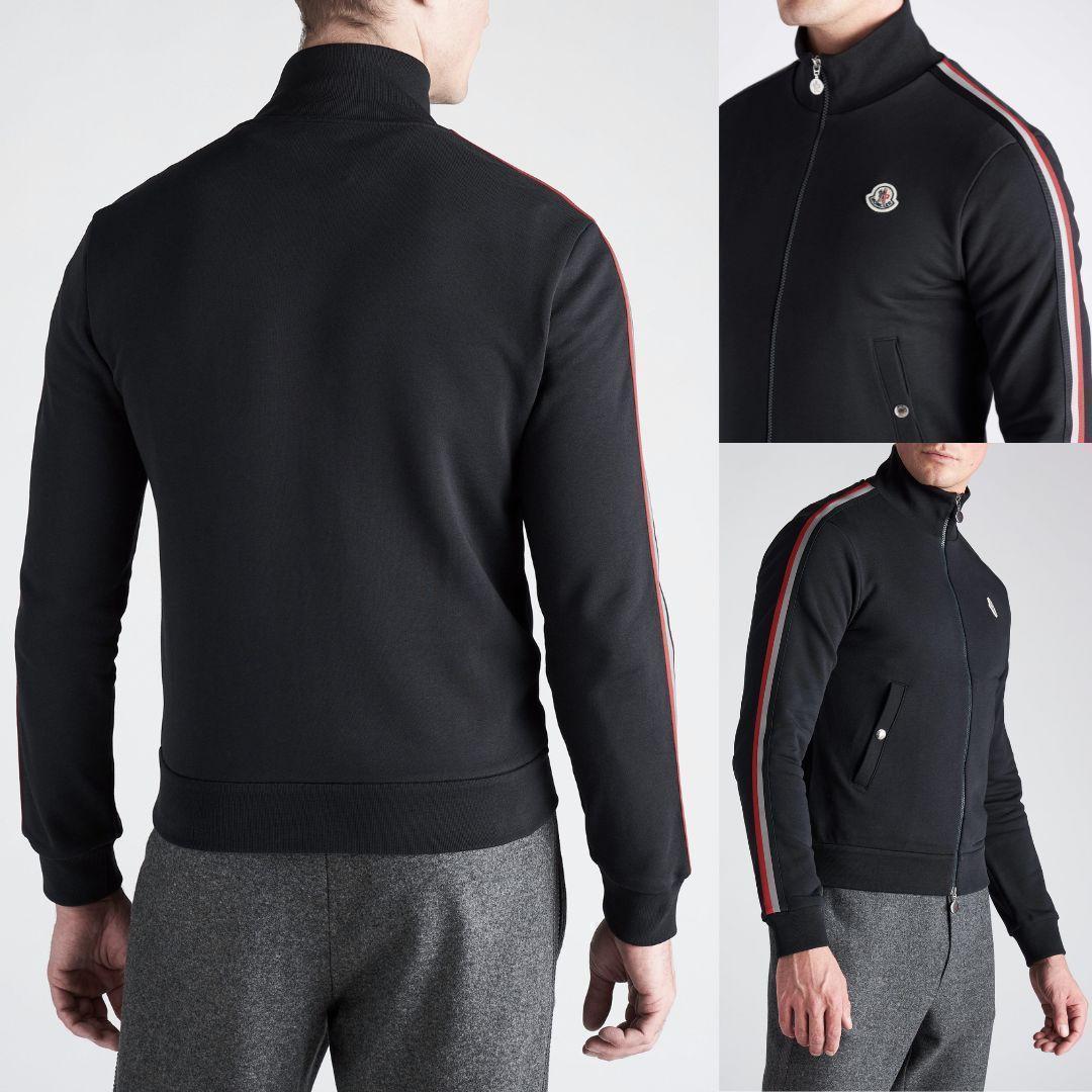 新品未使用☆MONCLER Strippedtricolor ジャージ S 黒色 - メルカリ