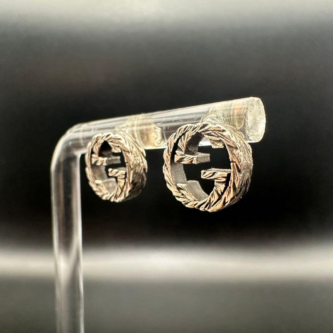 極美品✨ GUCCI グッチ ピアス アラベスク インターロッキング 1752