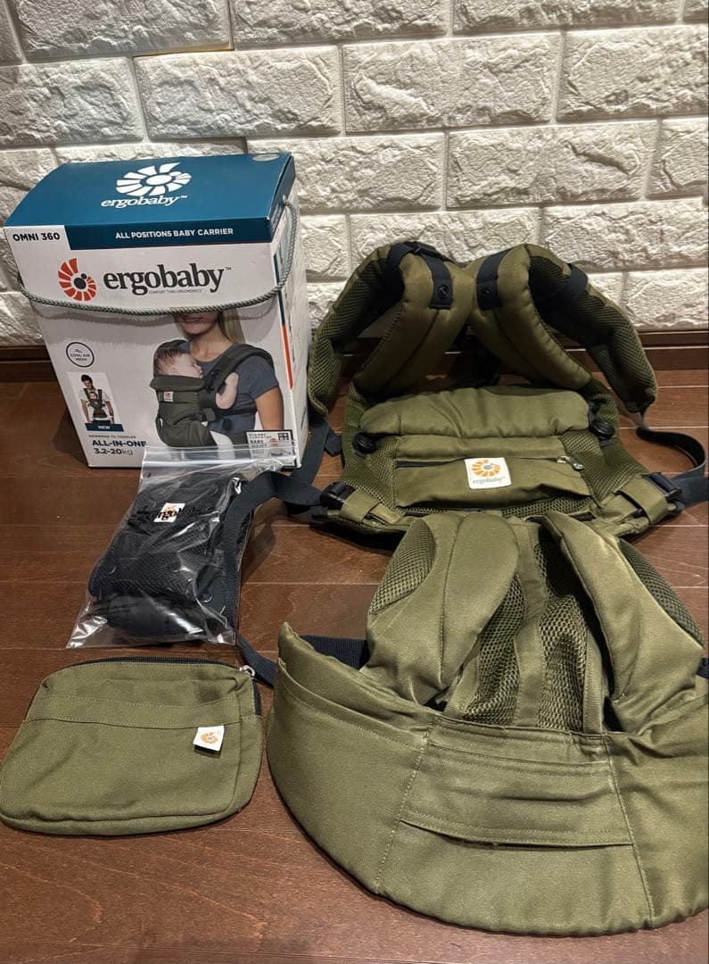 お値下げ中 ergobaby OMNI 360 抱っこ紐 オリーブグリーン - メルカリ