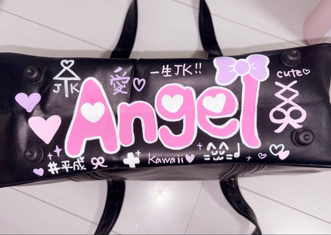 スクバ スクールバッグ JK デコ 落書き 地雷 量産型 - メルカリ