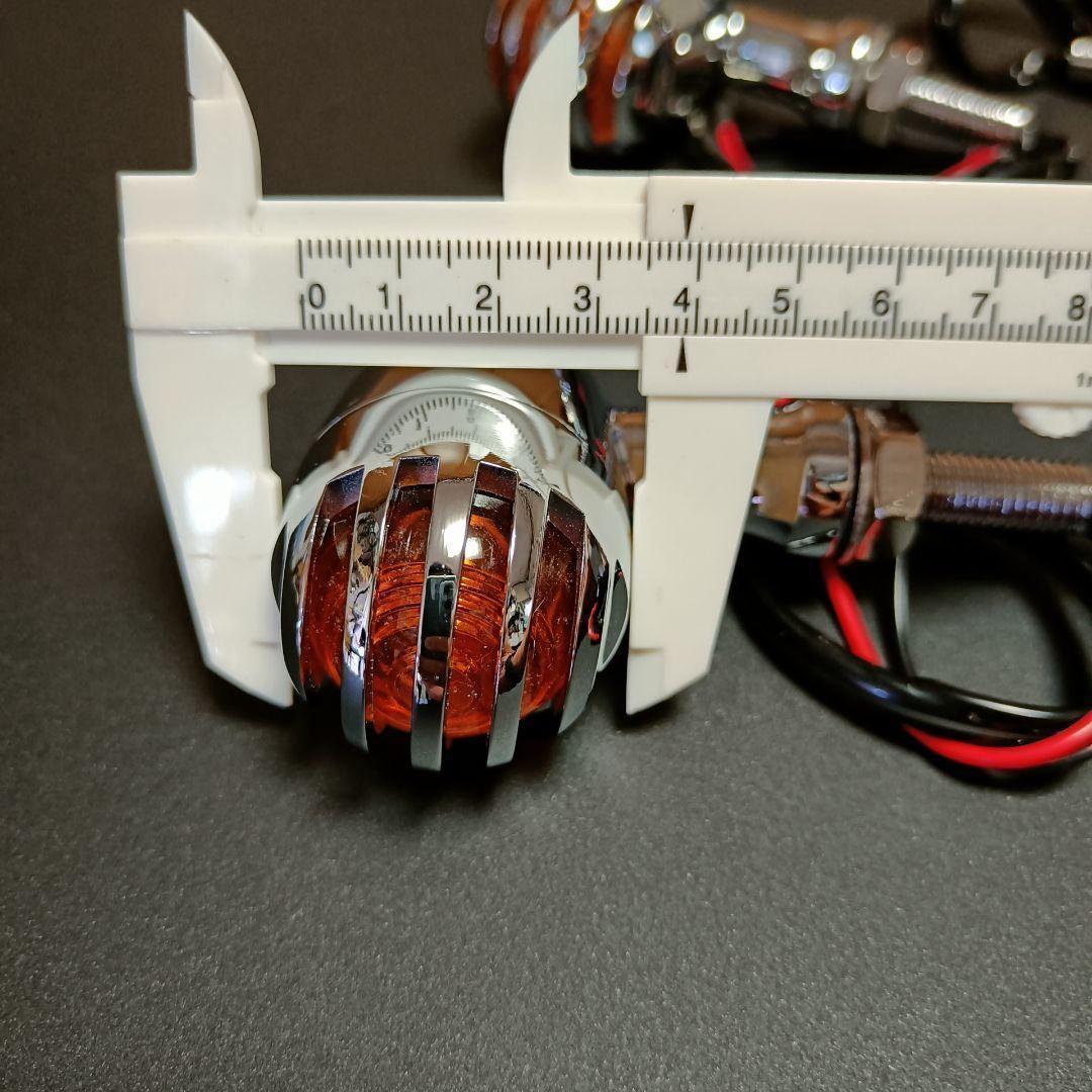 アルミ製バードケージウインカー チョッパー 流線形 クラシック 管