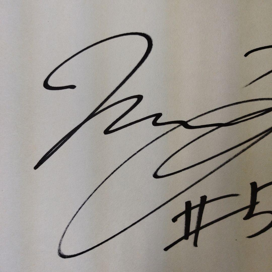 元日本代表キャプテン ガンバ大阪 ヴィッセル神戸 宮本恒靖 直筆サイン