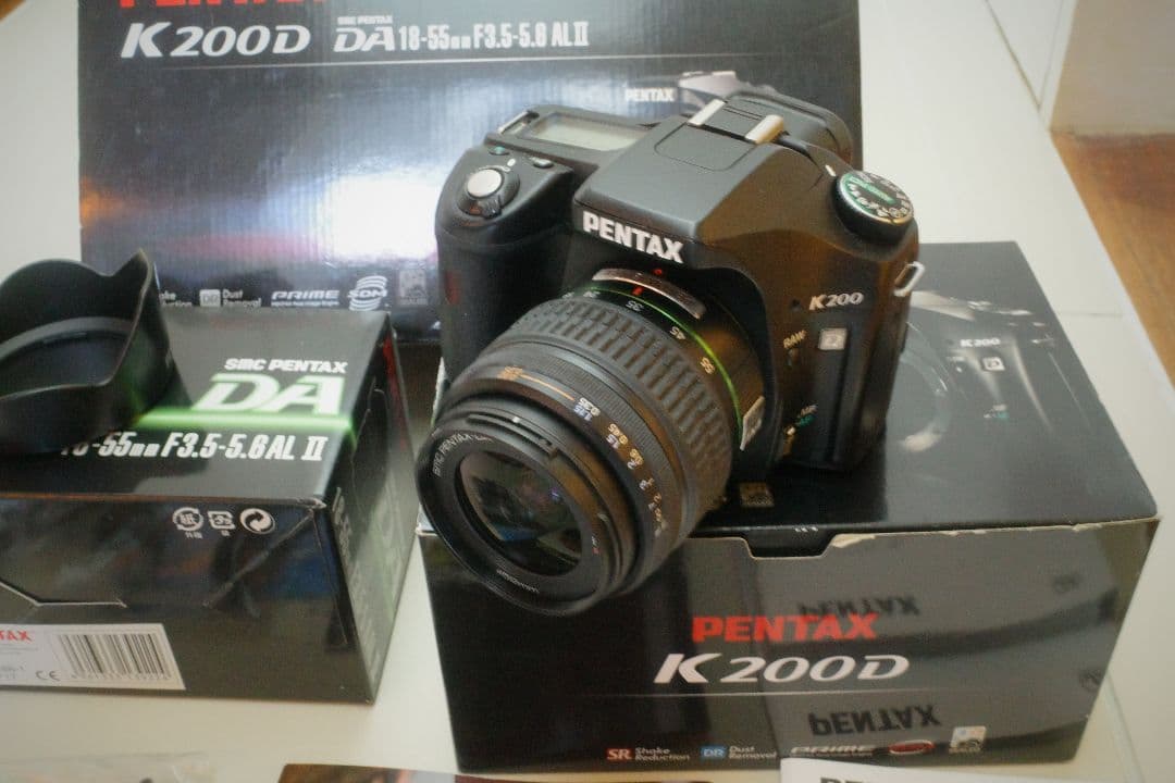 【元箱付美品】PENTAX K200D DA18-55ダブルズームキット 電池付 ペンタックス 中古 1年保証 美品 PENTAX K20D レンズキット DA 18-55mm