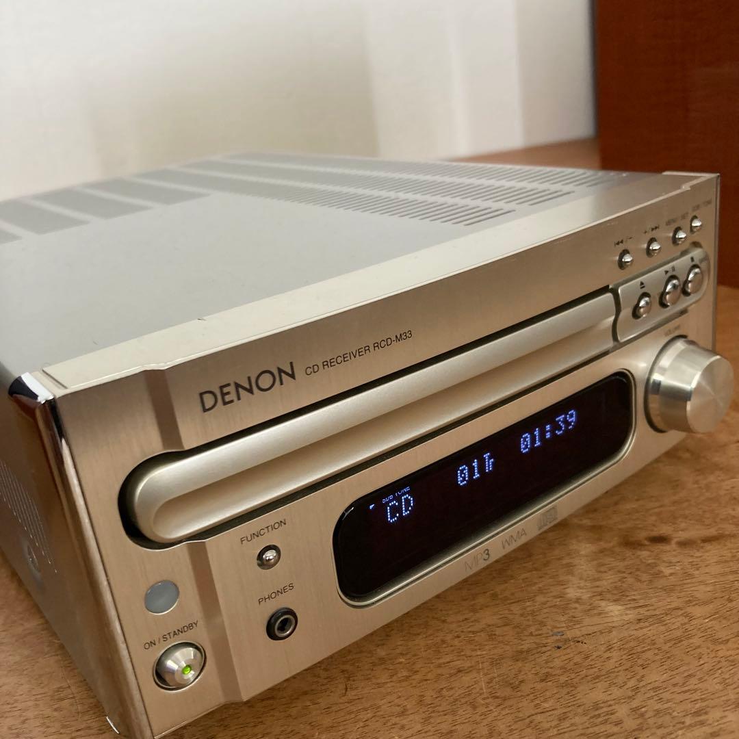 美品 高音質 DENON CDレシーバー RCD-M33 デノン リモコン付