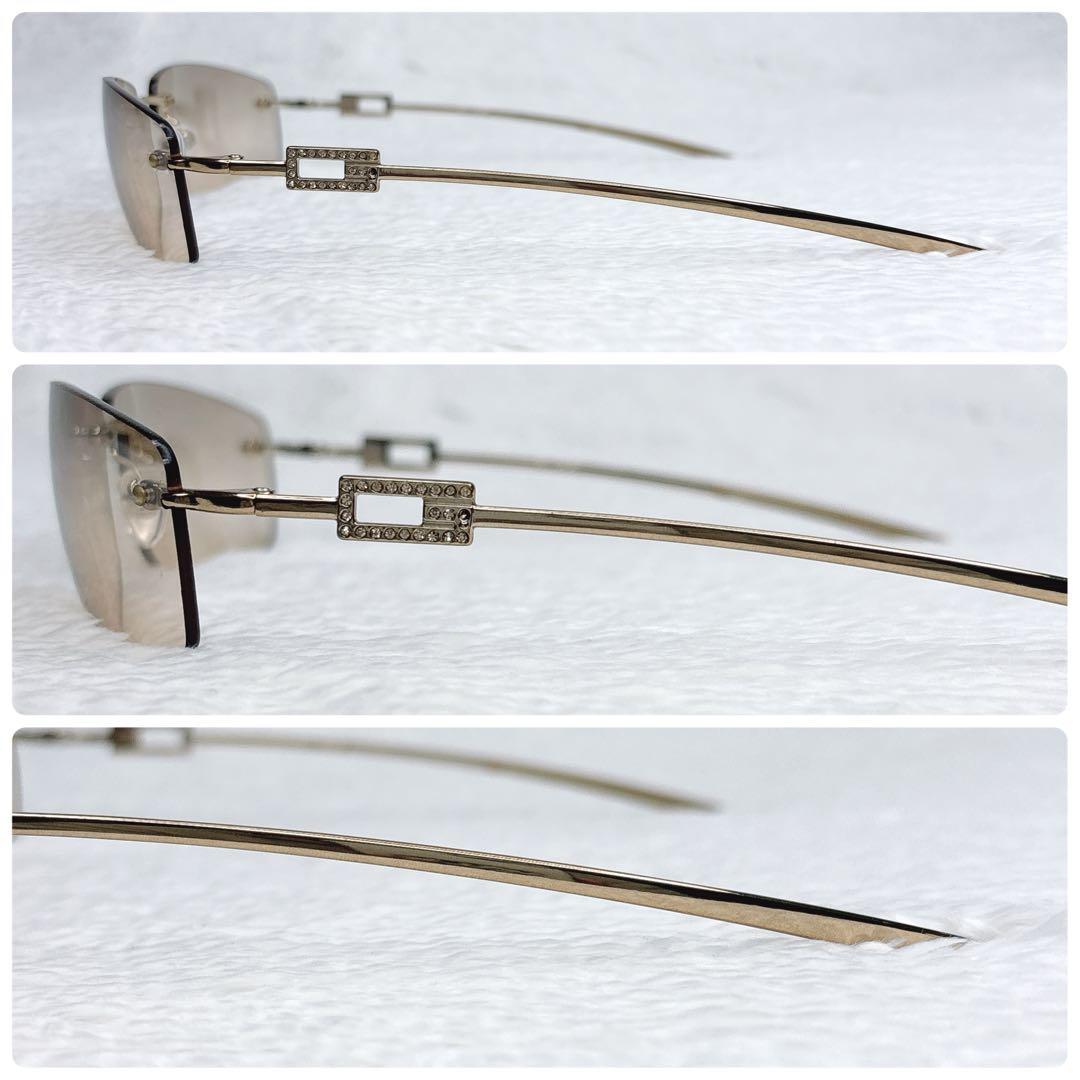 GUCCI linestone rimless サングラス y2k 00s ファッション レディース